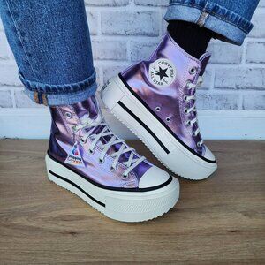 ⭐Converse Chuck Taylor All Star Lift Double Stack Purple 7.5 Women Shoes A15163C